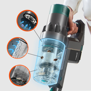 ULTENIC U11 Pro Aspiradora Sin Cable Ultenic, Aspirador Escoba Vertical Potente 25000PA, Vacuum Cleaner Multifuncional Con Pantalla Táctil, Autonomía De 50 Minutos, 3 Niveles De Potencia Adjustables 15 aspiradoras aspirador escoba