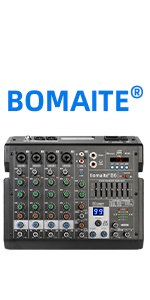 Bomaite B8 ミキサー Amazon.com: Bomaite KA8 Professional 8-Channel Mixer Audio