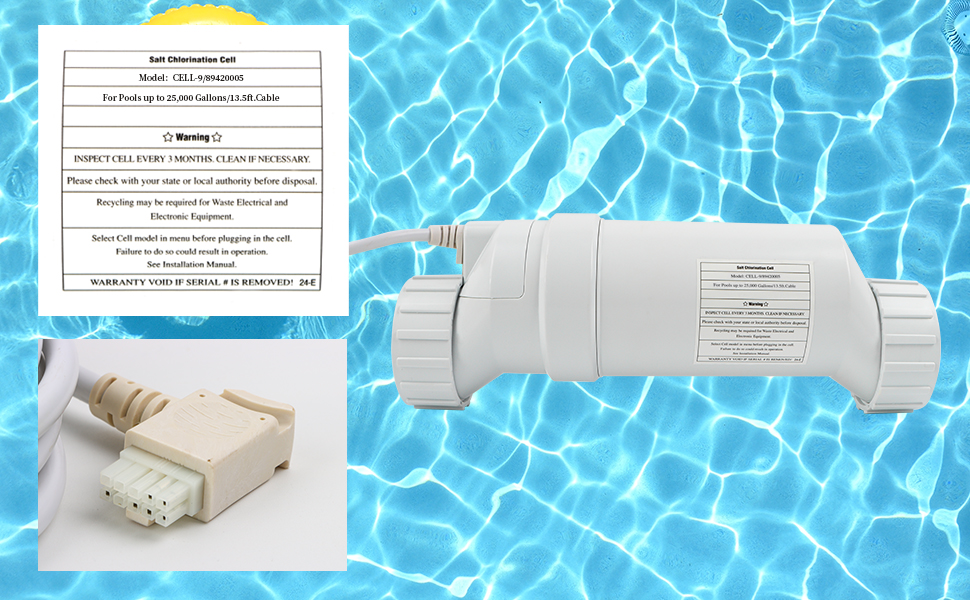 Amazon.com : Salt Water Pool Chlorinator System, Salt Cell for Pool - Best Generic T 15 Salt Cell Rerplacement