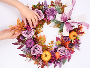 fall door wreath