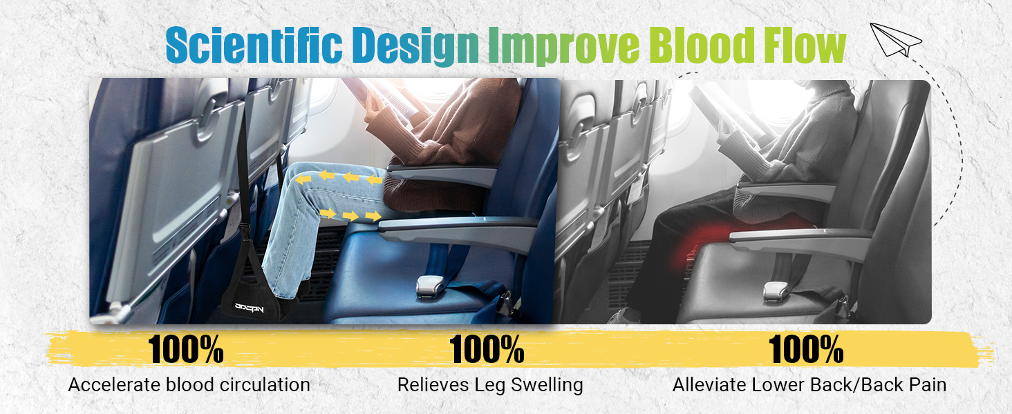 airplane foot hammock