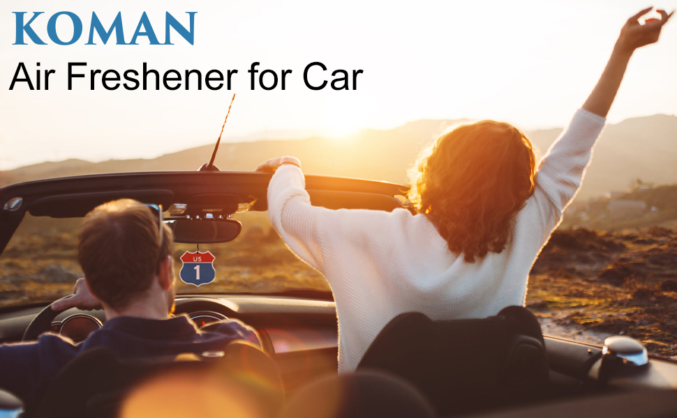 KOMAN Car Air Freshener, Air Fresheners, Car Fresheners for Men,Hanging Paper Long