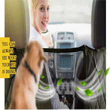 dog car seat cover with mesh window