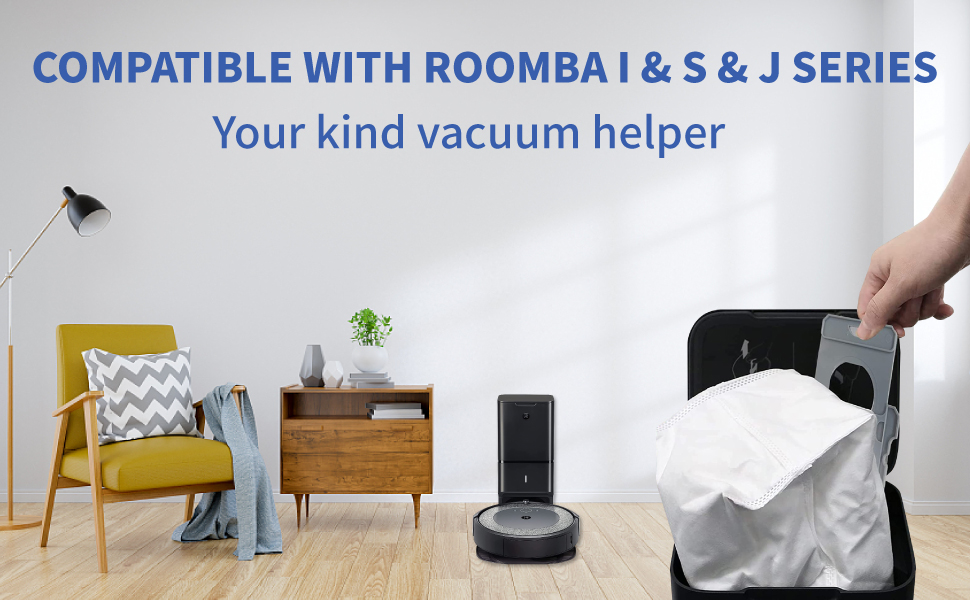 8 Pack Reusable Vaccum Bags for iRobot Roomba Bags i & s