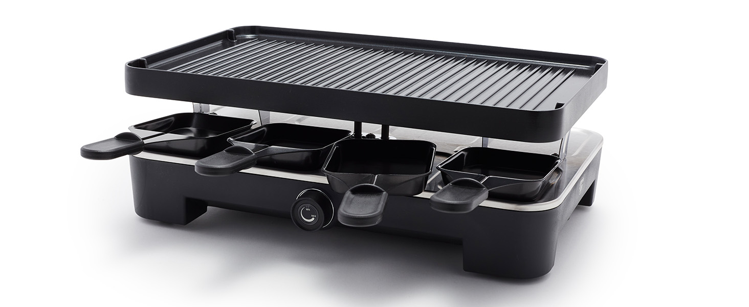 GreenLife Raclette Indoor Tabletop Grill, Healthy Ceramic