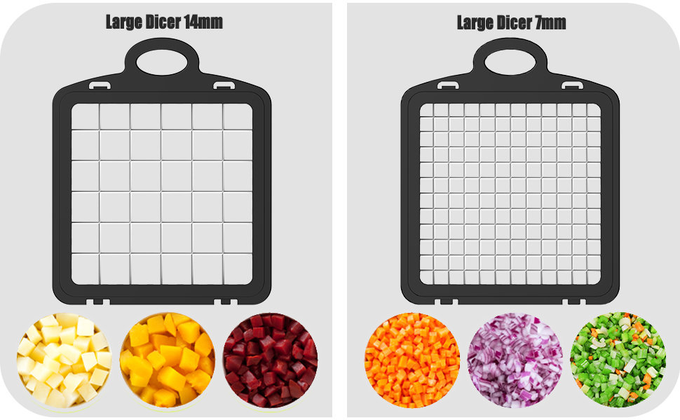 Versatile Large Dicer 12mm and Small Dicer 6mm