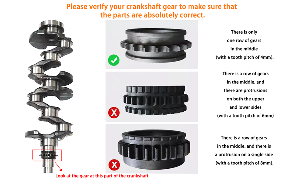 Amazon.com: YDMON Engine Timing Chain Kit, Compatible with