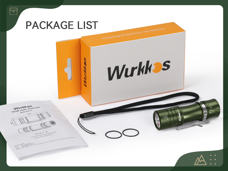 Wurkkos TS10 Small Flashlight IPX8 Waterproof, Anduril 2.0 Flashlight