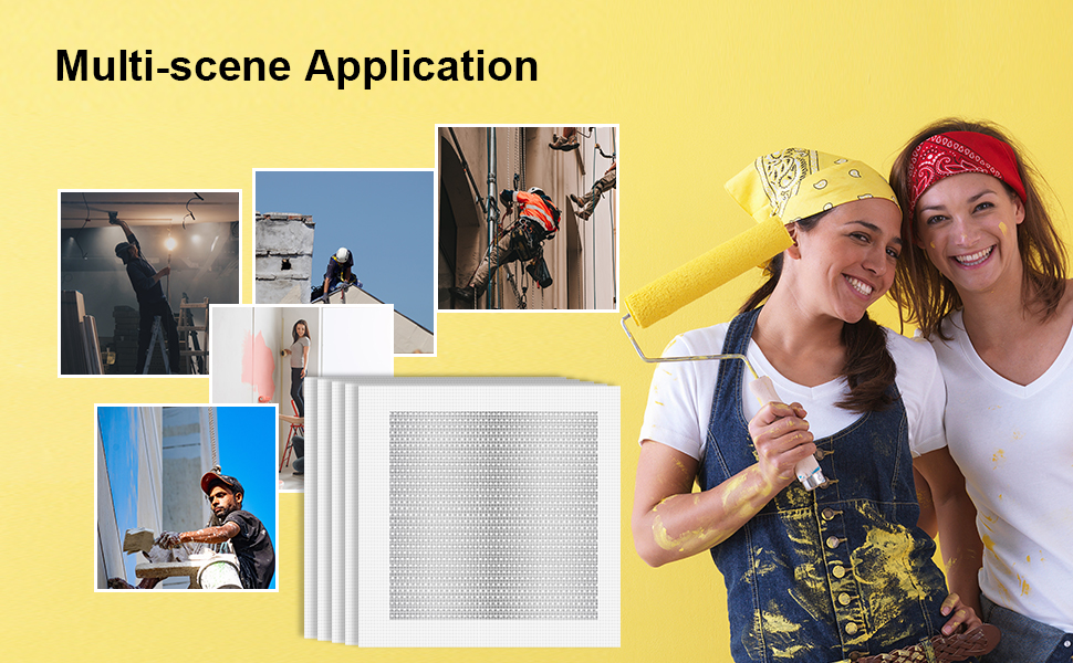 Drywall Repair Kit 12 Pieces Aluminum Wall Repair Patch Kit, 2/4/6/8