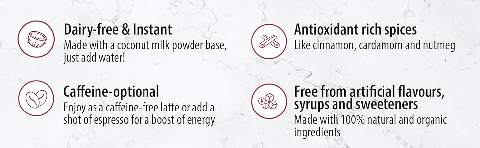 organic traditions holiday spice latte