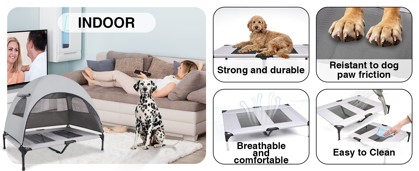 medium dog bed canopy