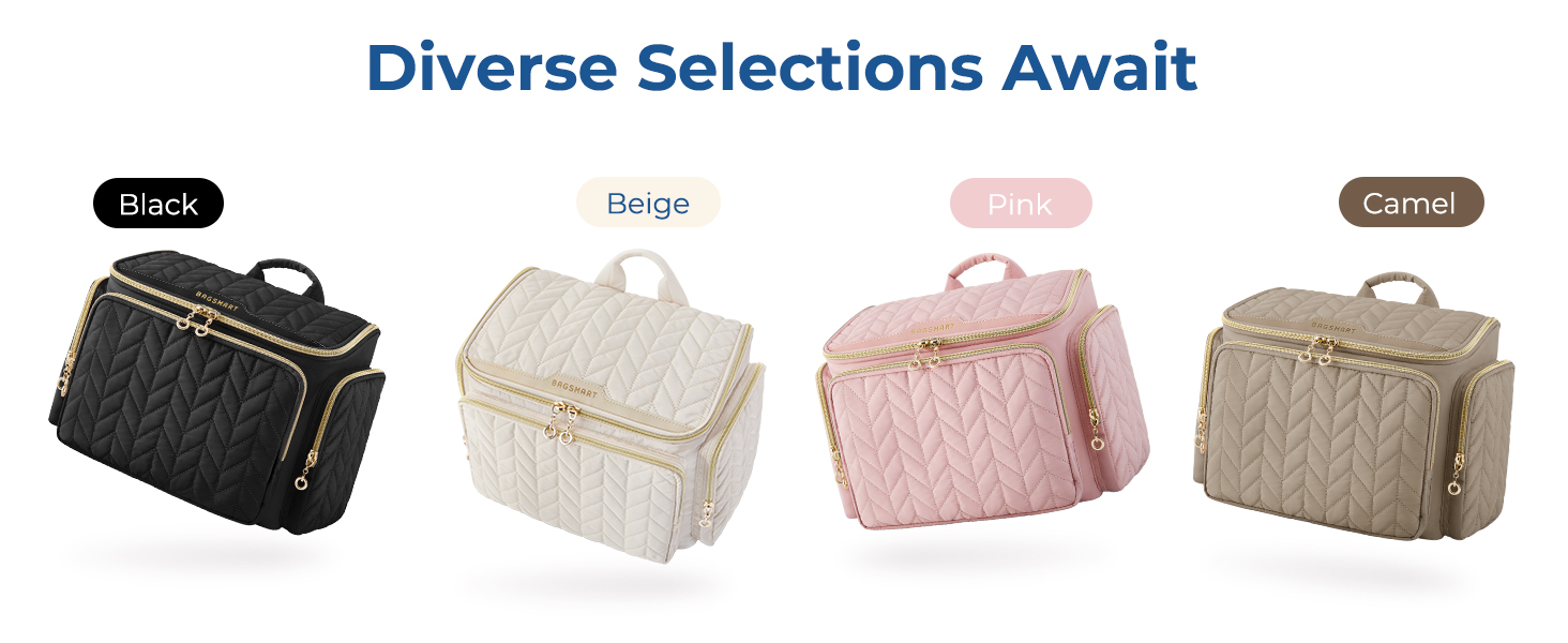 Bagsmart große Reise-Kulturbeutel, Toilettenartikel-Reisetasche, Make-up-Kosmetik-Frisörsäcklein, Griffreich, Schwarz 528a0a9f 7759 40a8 8238 B4bec37ee3fd. CR0,0,1464,600 PT0 SX1464 V1