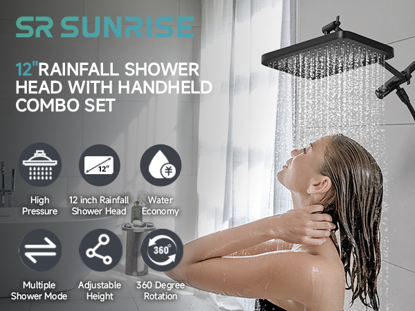 12 Inch High Pressure Rain Shower Head