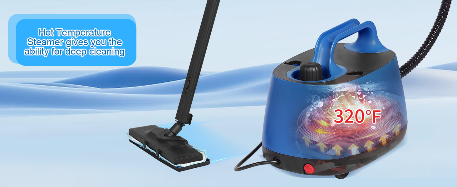 Yshunlai Steam Cleaner, Powerful Heavy Duty Canister