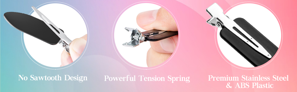 These No Bend Hair Clips are with no crease, powerful and high quality
