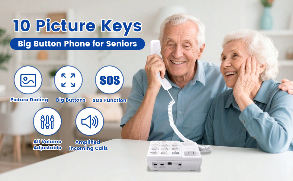 large button phones for seniors