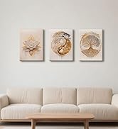 Lotus gold wall art
