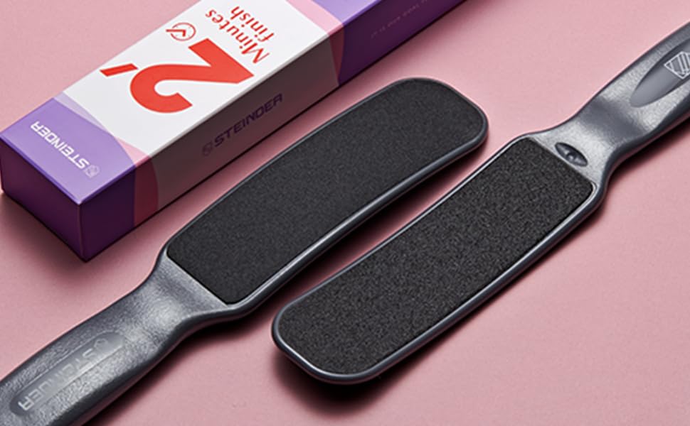 Colossal Foot File Callus Remover, STEINDER Easy Foot File, Double Sided & 2 Pack