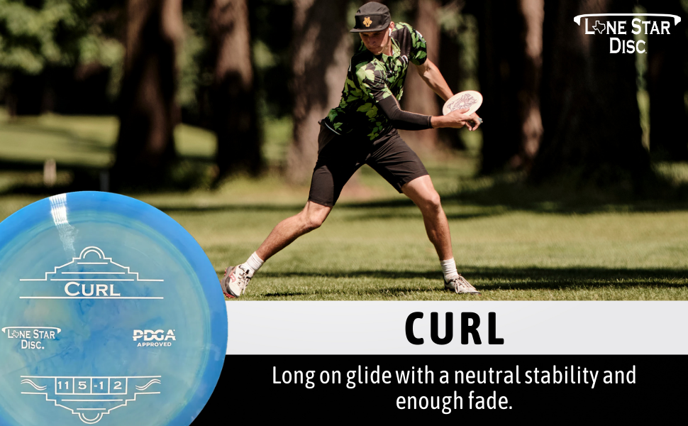 Lone Star Disc Alpha Curl Stable Disc Golf Distance
