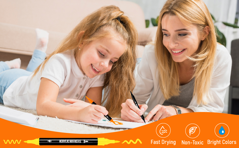 120 Colors Acrylic Paint Markers, Dual T... 13 3