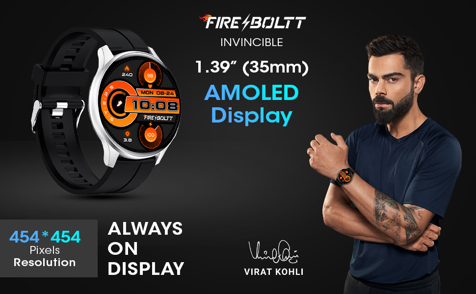 Fire-Boltt Invincible Super Amoled Display Calling Smartwatch