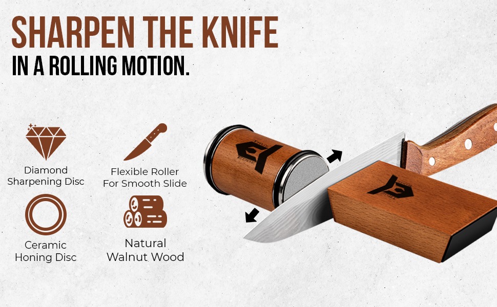 TRUE EDGE Rolling Knife Sharpener Kit Professional