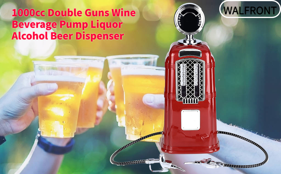 1000cc Double Guns Liquor Pump Gas Station Beer Dispenser Alcohol
