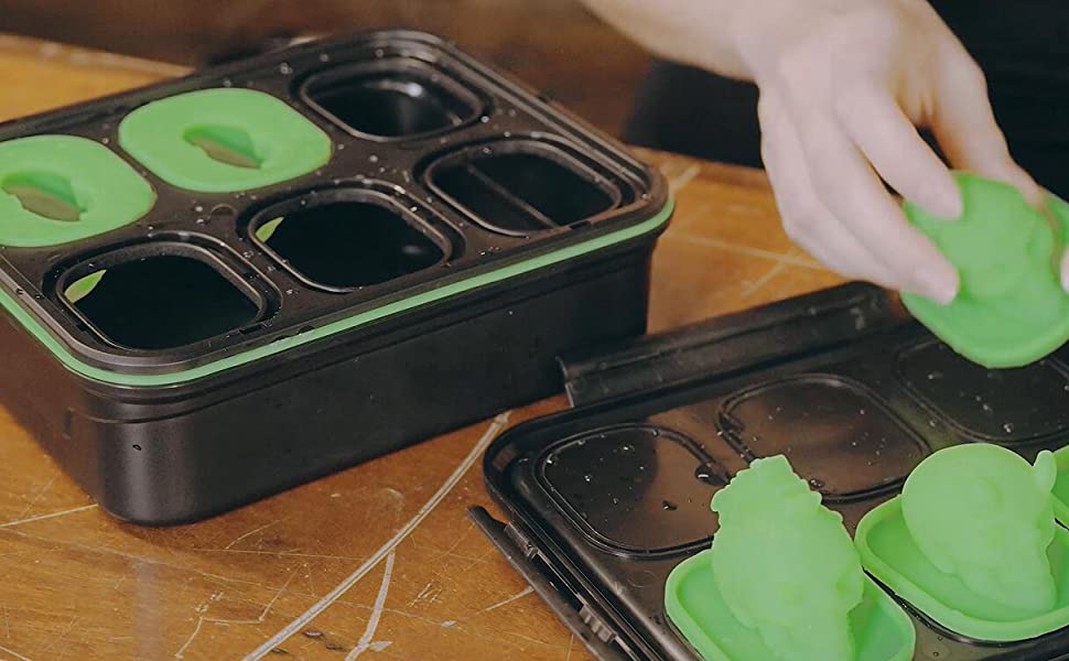 Readaeer 3D Skull Ice Cube Mold Skull Chocolate Mold Large Skull Resin