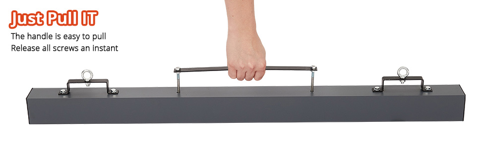 Quick and Safe Clean-Up: our magnet sweeper equipped with an ergonomic quick release lever