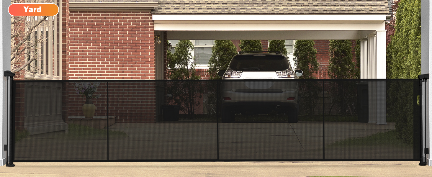 Retractable Baby Gates Dog Gate 200" Extra Wide