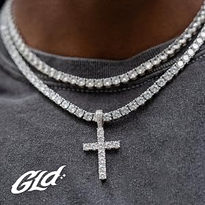 アクセサリー glitter 19mm 45cm Iced Out Necklace H49d3416a63ad445eada2bf4de4060