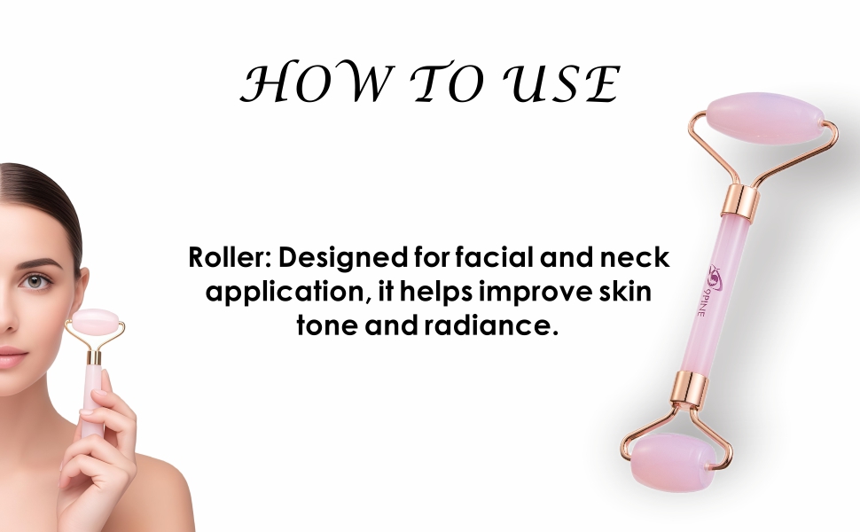 Massager for Face, Eyes, Neck, Relieve Fine Lines and Wrinkles - Rose