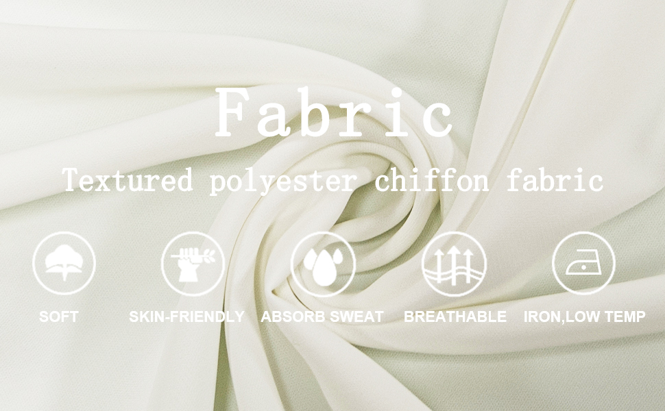 【快適な着心地】 柔らかい生地は通気性がよく、加工後のムレや蒸れが少ない。 メインの素材はシフォンなので、肌触りが柔らかく、肌をきれいに見せてくれるトップスです。