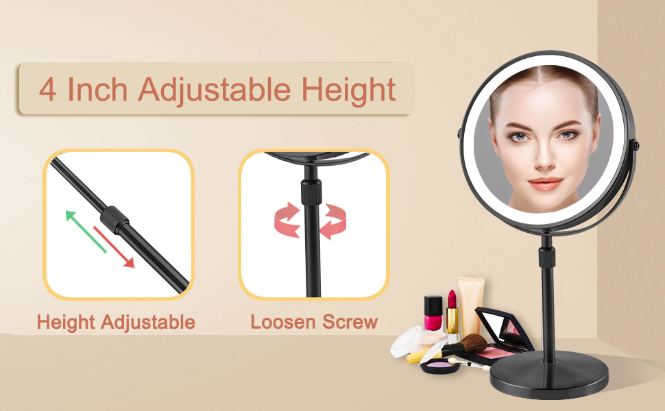 4 Inch Adjustable Height