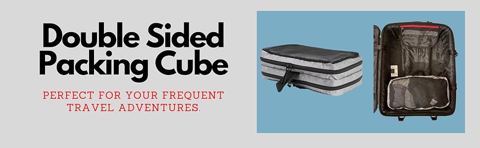 Double Sided Packing Cube in Carryon