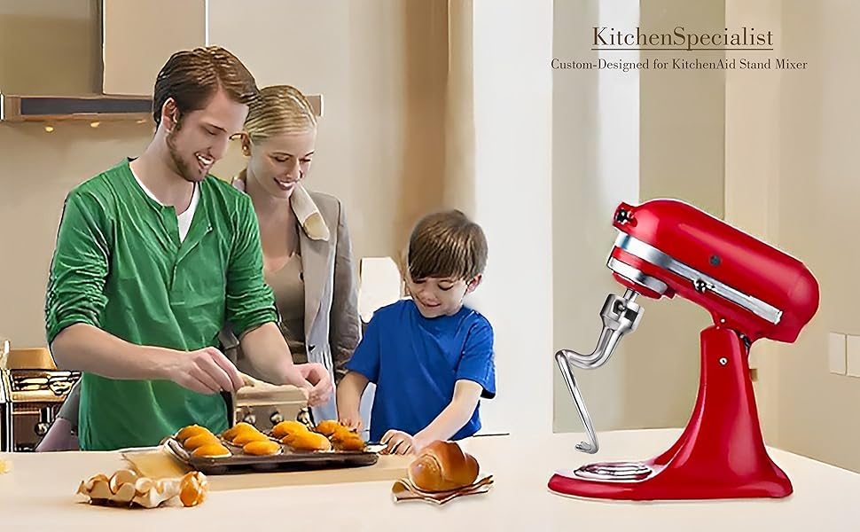 K45DH Dough Hook for Kitchenaid Stand Mixer, Bread Hook