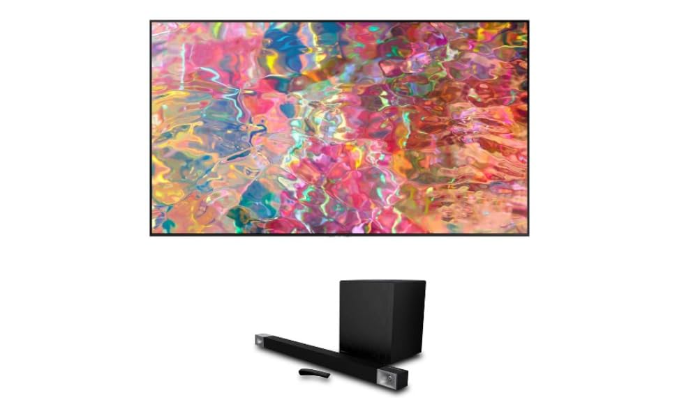 SAMSUNG QN85Q80BAFXZA 85" 4K Ultra HD Smart TV with a
