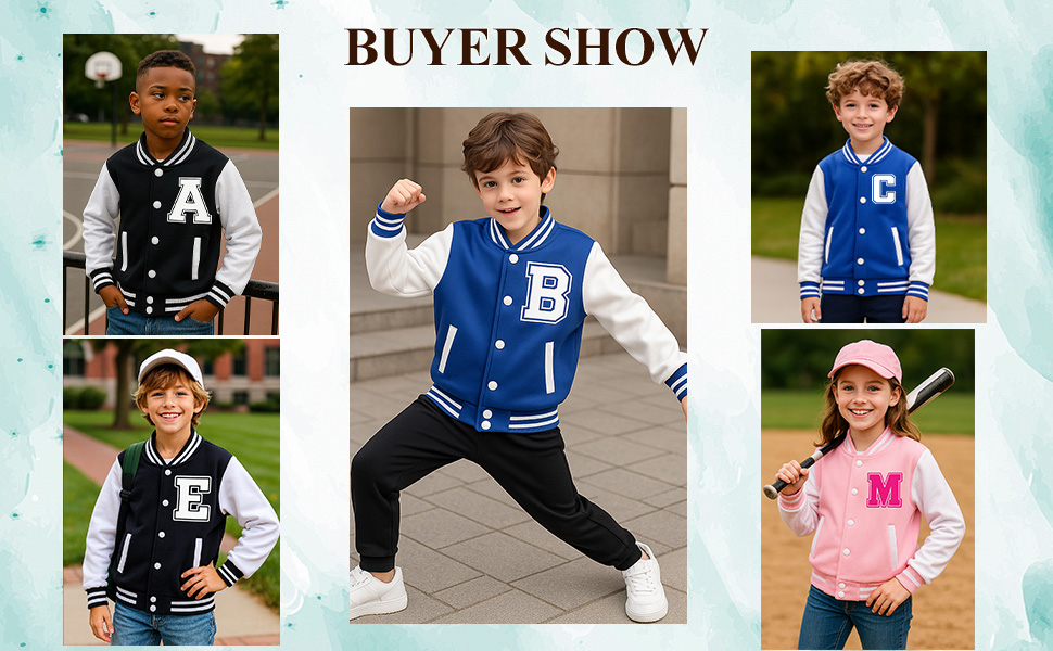 Amazon.com: Kids Baseball Jackets Boys and Girls Varsity