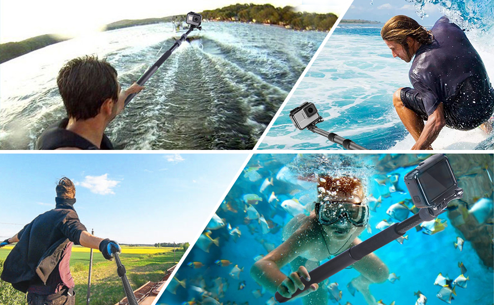 Carbon Fiber Detachable Extendable Floating Pole