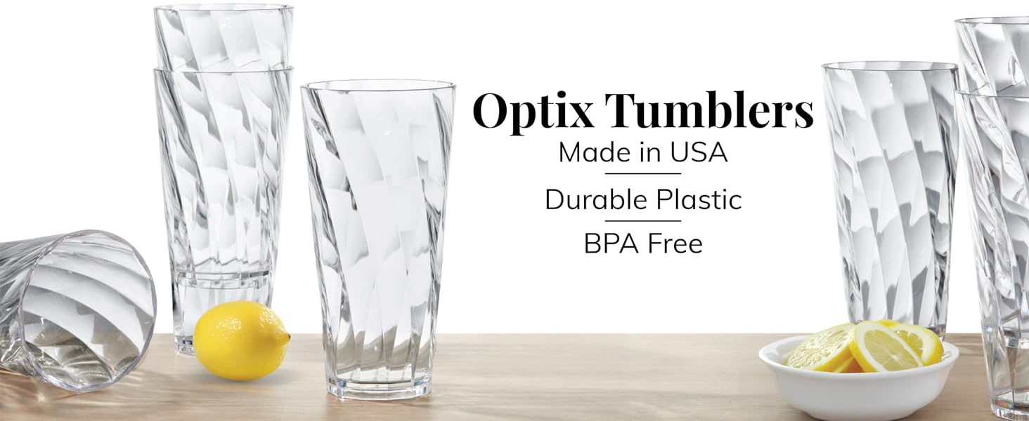 Optix Tumblers Clear Header