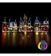BRICKSHINING LED Lighting Compatible with Lego 76457 Hogsmeade Village - Collectors' Edition,RC L...