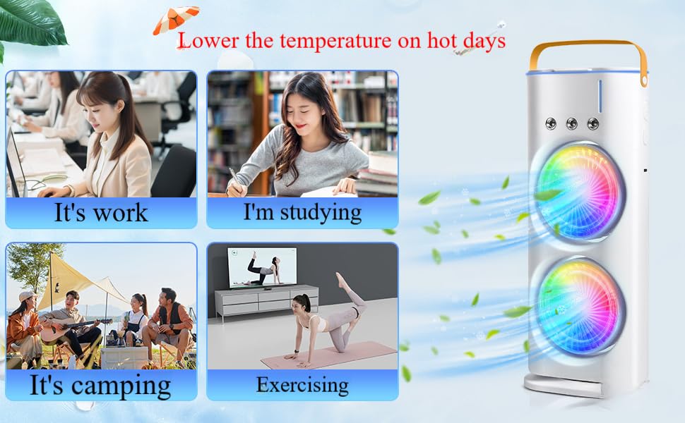 Mini Air Cooler Fan With Spray Mist Mini Evaporative Air Cooler For Table