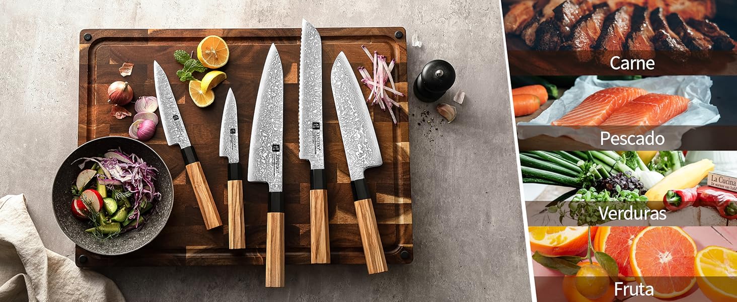 Juego de Cuchillos de Cocina Profesional
