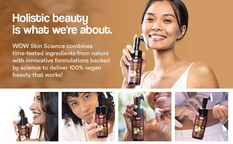 WOW Coconut Hydrating Foaming Face Wash Cleaner