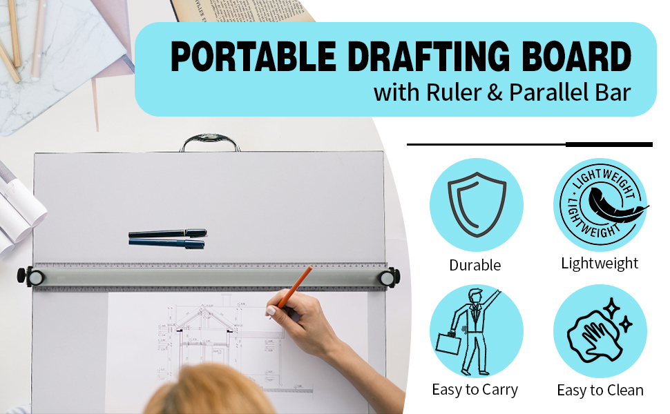 Amazon.com : DOLEMODUO Portable Drafting Board, 20