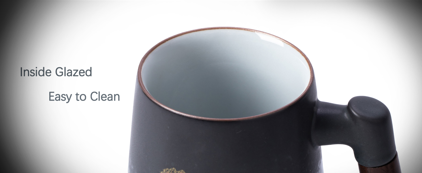 Ochcahser Tea Cup with Infuser and Lid, Deer and Nature