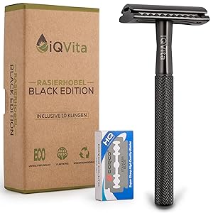 iQVita Rasierhobel Black Edition