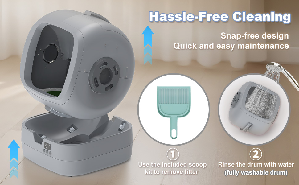 self clean cat litter box