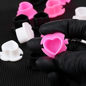 Disposable Tattoo Ink Cups Heart Shaped