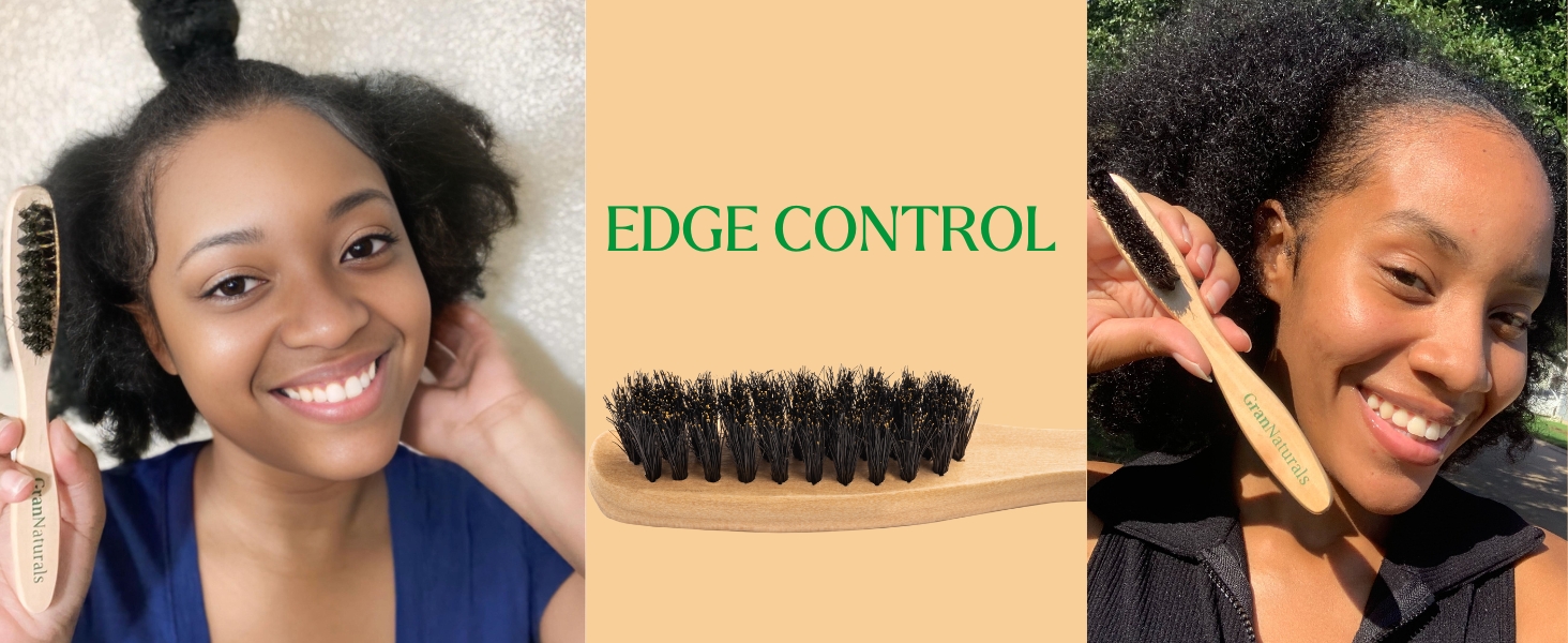 GranNaturals Teasing Backcombing Edge Control Slick Back Hair Brush